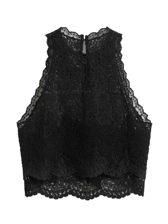 26SS 에르마노 설비노 민소매 티셔츠 D482L328APEQV95708 BLACK - ERMANNO SCERVINO