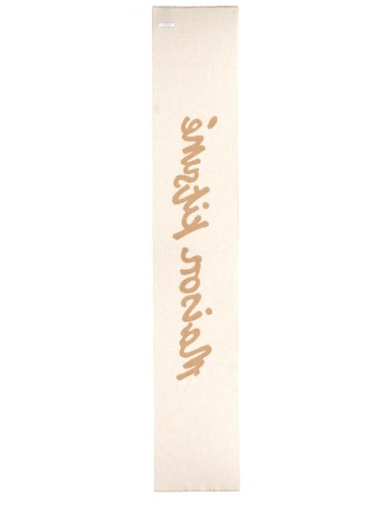 25FW 메종키츠네 핸드라이팅 스카프 PM06202WB00380384 BEIGE - MAISON KITSUNE