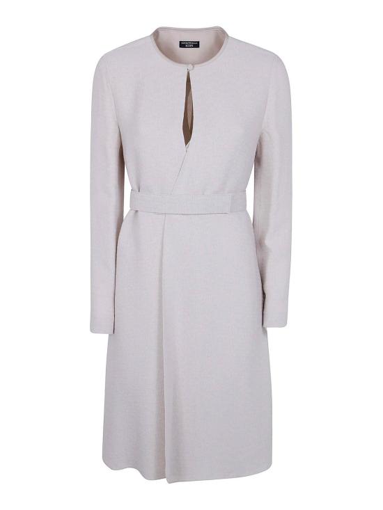 25FW 엠포리오 아르마니 미디 원피스 EW002310TE15812F1028 White - EMPORIO ARMANI