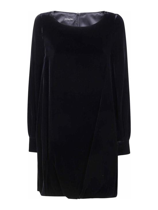25FW 엠포리오 아르마니 미디 원피스 EW002655TE11088UC001 Black