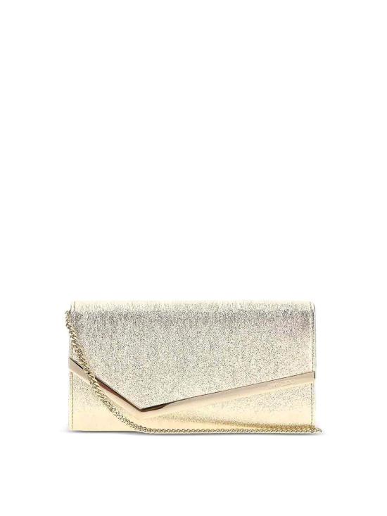 26FW 지미추 클러치/파우치 EMMIEDXBPLATINUM Metallic