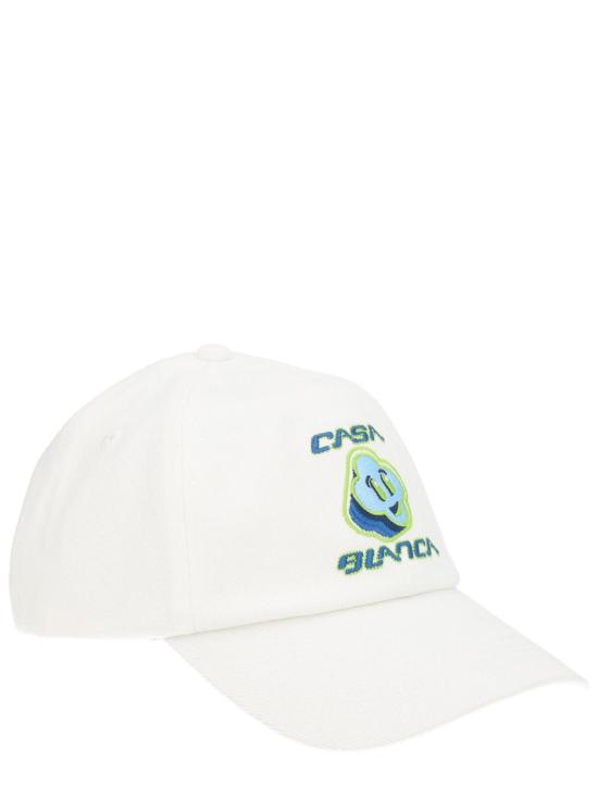 26SS 카사블랑카 볼캡 ASS26HAT00201WHITE - CASABLANCA