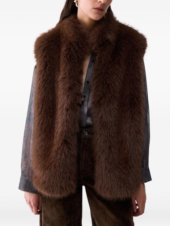 26FW 리우조 베스트 WF6203E 1136X0787 BROWN - LIU JO