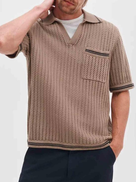 26SS 랙앤본 폴로 티셔츠 RH2926S6MCOBG Beige - RAG & BONE