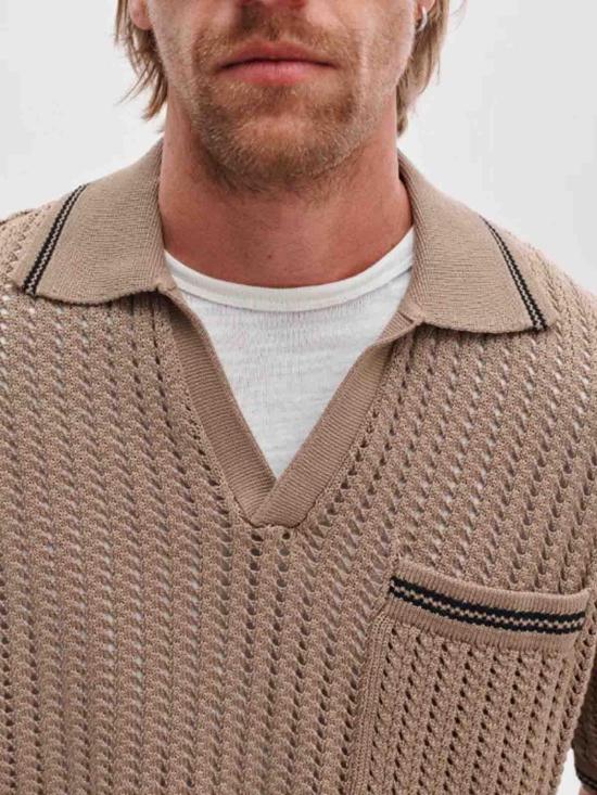 26SS 랙앤본 폴로 티셔츠 RH2926S6MCOBG Beige - RAG & BONE