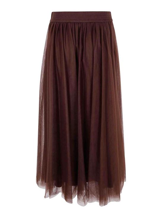 25FW 파비아나 필리피 롱 스커트 GND215F367L5391269 BROWN - FABIANA FILIPPI