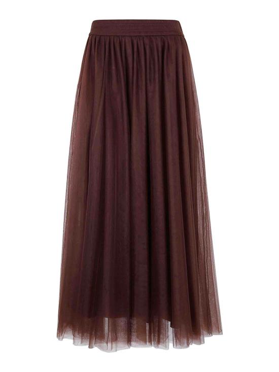 25FW 파비아나 필리피 롱 스커트 GND215F367L5391269 BROWN