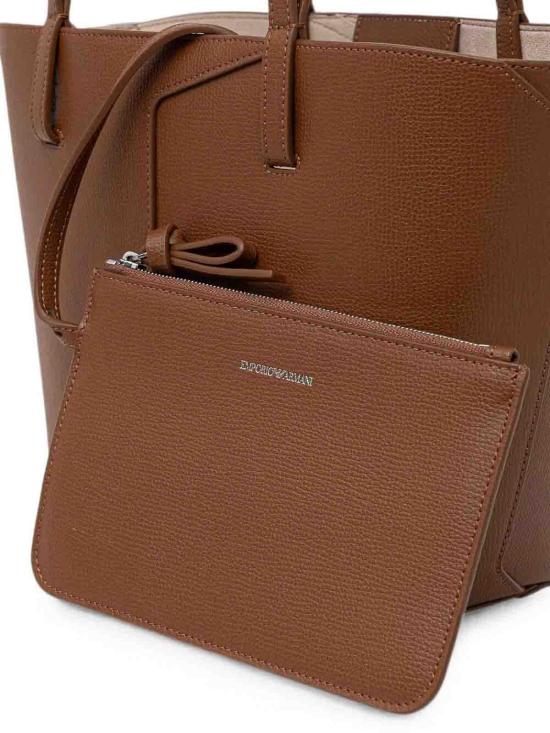 26FW 엠포리오 아르마니 토트백 EW005753AF29459U6124 BROWN - EMPORIO ARMANI