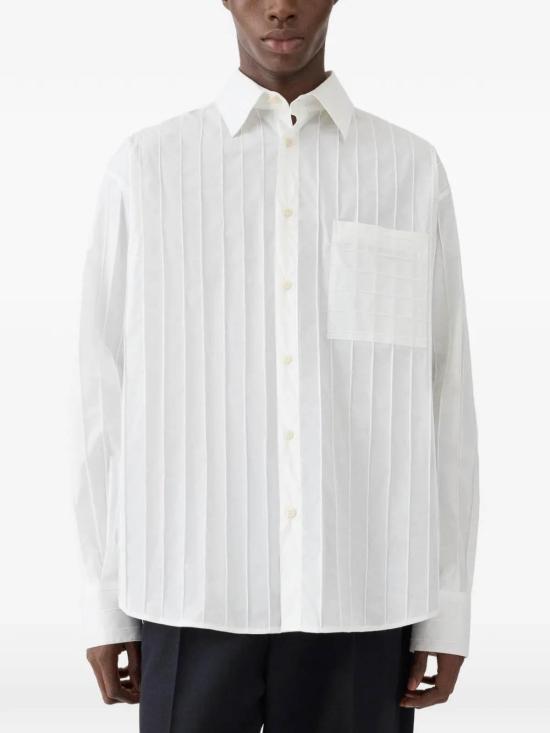 26SS 자크뮈스 긴팔 셔츠 SHM00605AW00780100 White - JACQUEMUS