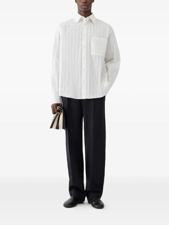 26SS 자크뮈스 긴팔 셔츠 SHM00605AW00780100 White - JACQUEMUS
