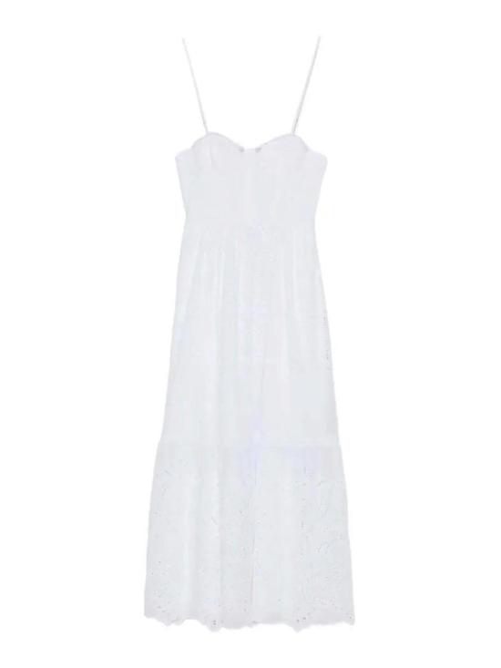 26SS 에르마노 피렌제 미디 스커트 D48EQ030EN0MF01000010 White