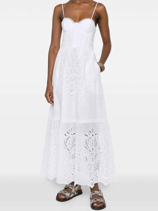26SS 에르마노 피렌제 미디 스커트 D48EQ030EN0MF01000010 White - ERMANNO FIRENZE