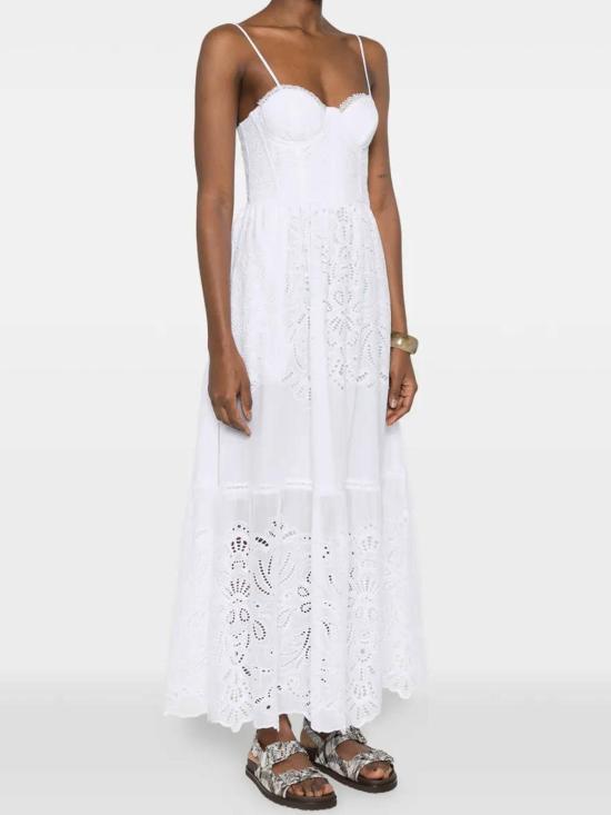 26SS 에르마노 피렌제 미디 스커트 D48EQ030EN0MF01000010 White - ERMANNO FIRENZE