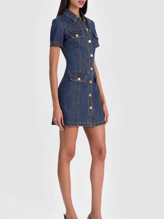 26SS 앨리스 앤 올리비아 원피스 CD511117541I435 Denim - ALICE & OLIVIA