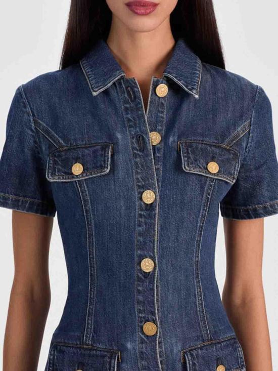 26SS 앨리스 앤 올리비아 원피스 CD511117541I435 Denim - ALICE & OLIVIA