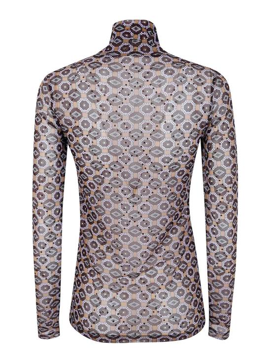 25FW 드리스 반 노튼 터틀넥 25201112526237E15 Brown - DRIES VAN NOTEN