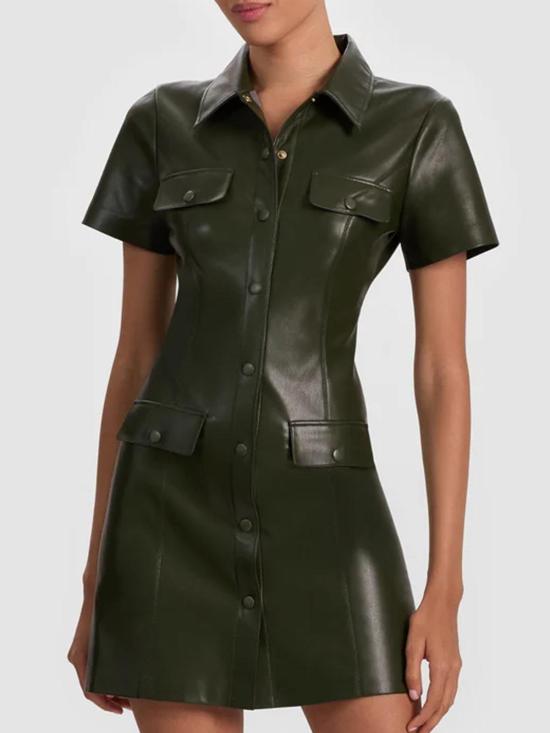 26SS 앨리스 앤 올리비아 숏팬츠 CC511J16526A307 Dark Green - ALICE & OLIVIA