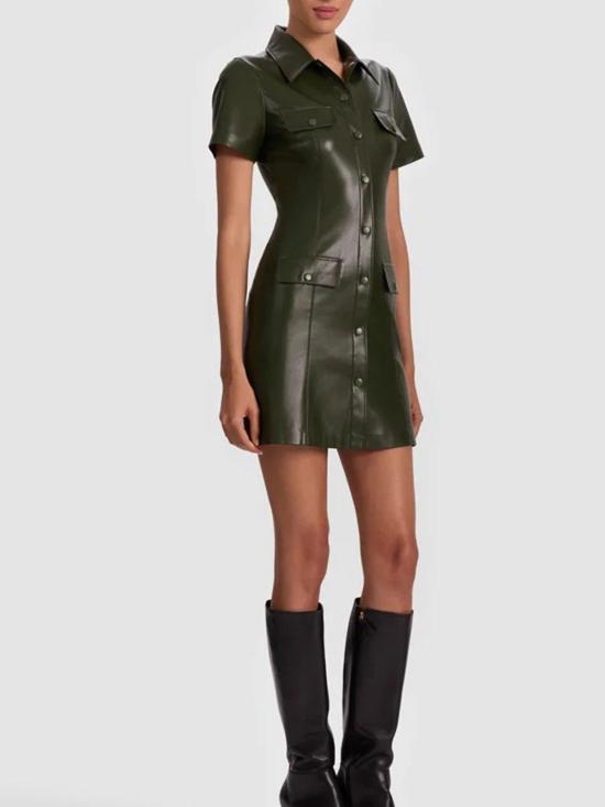 26SS 앨리스 앤 올리비아 숏팬츠 CC511J16526A307 Dark Green - ALICE & OLIVIA