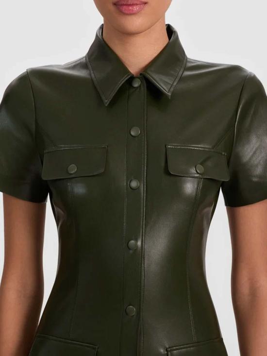 26SS 앨리스 앤 올리비아 숏팬츠 CC511J16526A307 Dark Green - ALICE & OLIVIA