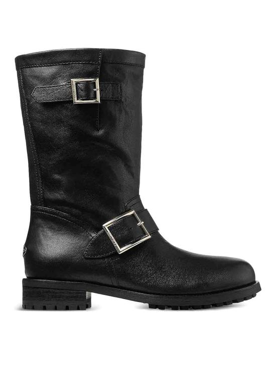 26FW 지미추 부츠 BIKERMIDBKLBLACK