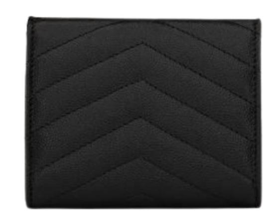 26FW 생로랑 그랑 드 뿌드르 엠보스드 레더 카산드라 마틀라세 지갑 692061 BOW011000 NERO - SAINT LAURENT