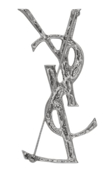 26FW 생로랑 YSL 오피움 크로커다일 브로치 470371 Y15008142 Argent - SAINT LAURENT