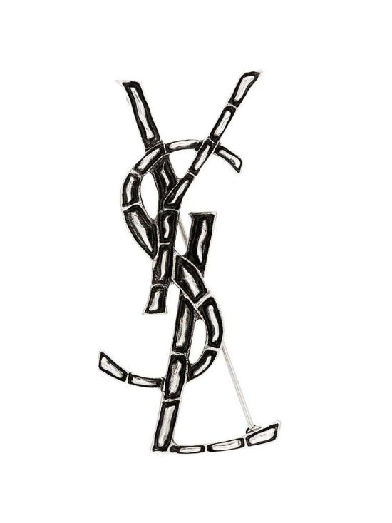 26FW 생로랑 YSL 오피움 크로커다일 브로치 470371 Y15008142 Argent - SAINT LAURENT