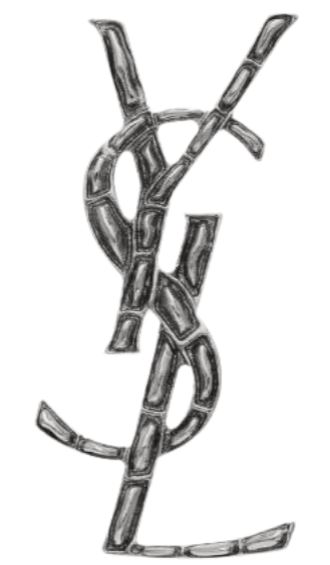 26FW 생로랑 YSL 오피움 크로커다일 브로치 470371 Y15008142 Argent