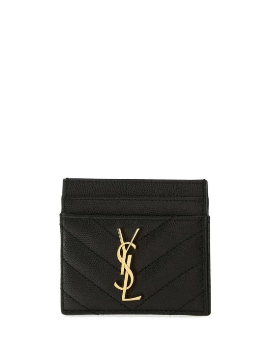26FW 생로랑 카산드라 마틀라세 카드 케이스 423291 BOW011000 Nero - SAINT LAURENT