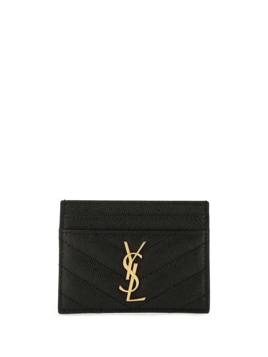 26FW 생로랑 카산드라 마틀라세 카드 케이스 423291 BOW011000 Nero - SAINT LAURENT
