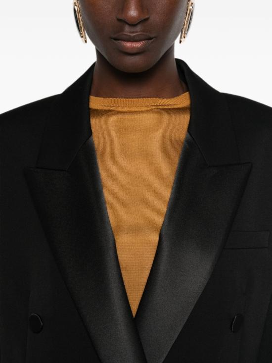 26FW 생로랑 미디 원피스 A003I9 Y7E631000 Nero - SAINT LAURENT