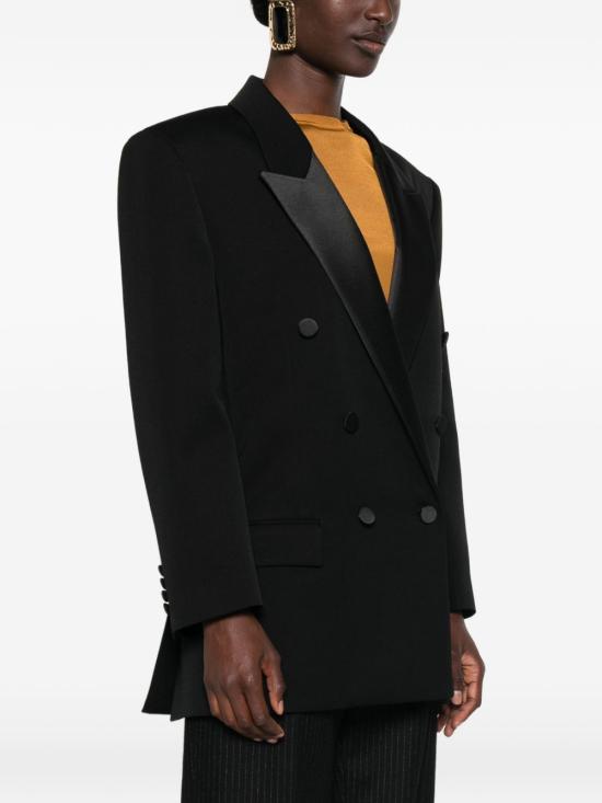 26FW 생로랑 미디 원피스 A003I9 Y7E631000 Nero - SAINT LAURENT