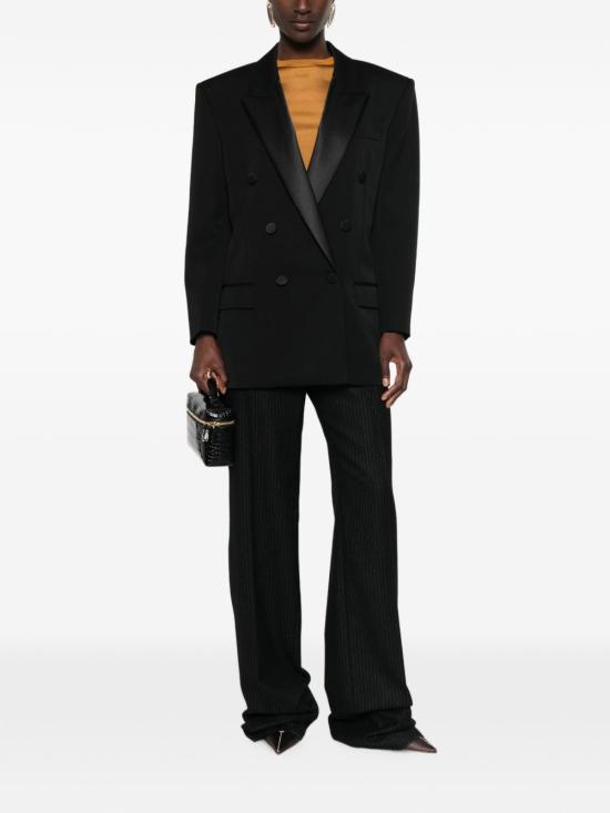 26FW 생로랑 미디 원피스 A003I9 Y7E631000 Nero - SAINT LAURENT