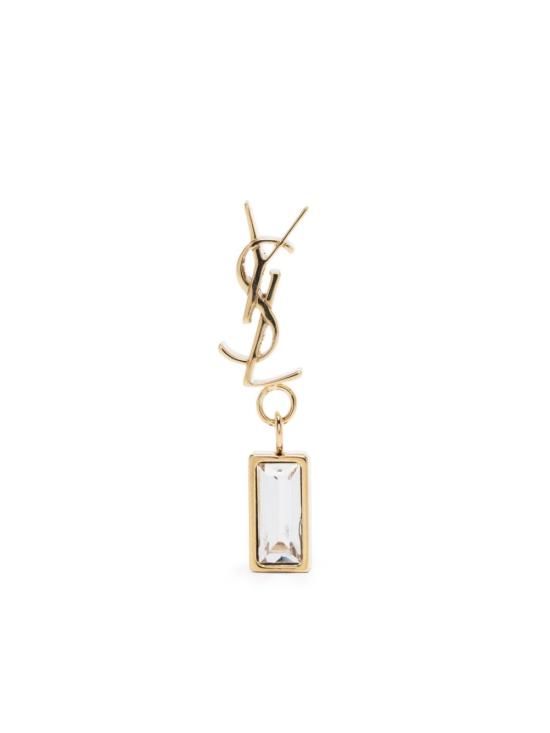 26FW 생로랑 이어링 746624 Y15268066 Dore crystal - SAINT LAURENT