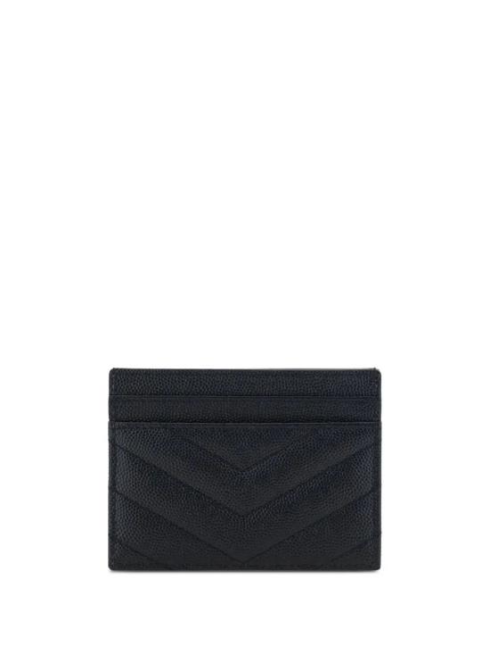 26FW 생로랑 카산드라 마틀라세 카드 케이스 423291 BOW021000 Nero - SAINT LAURENT