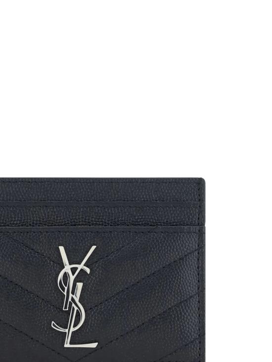 26FW 생로랑 카산드라 마틀라세 카드 케이스 423291 BOW021000 Nero - SAINT LAURENT