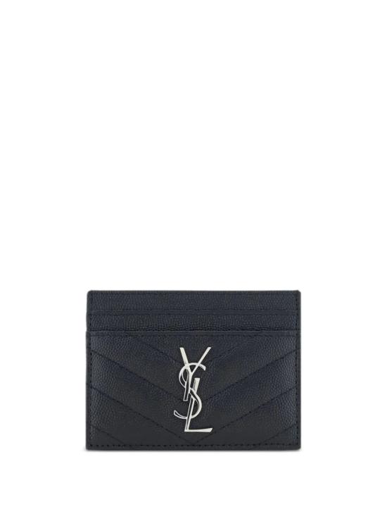26FW 생로랑 카산드라 마틀라세 카드 케이스 423291 BOW021000 Nero - SAINT LAURENT