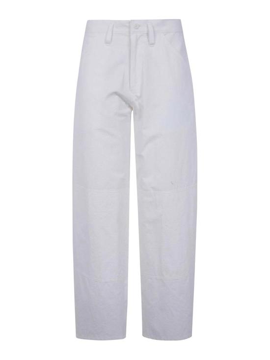25FW 와이즈 요지 야마모토 스트레이트 팬츠 YKP040131 White