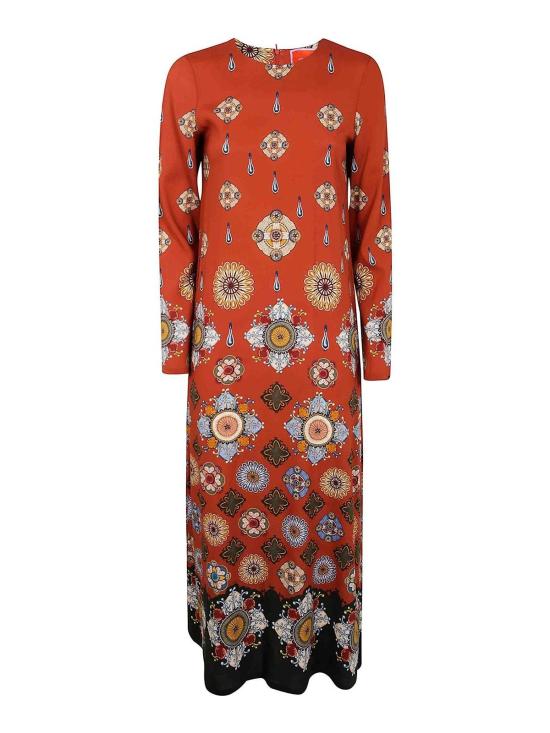 25FW 라 더블제이 롱 원피스 DRE0184VIS001NUC02OR04 BROWN
