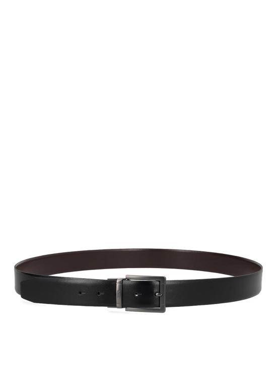 26SS 휴고보스 인터체인저블 버클 이탈리안 레더 리버시블 벨트 505587561027652E18 BLACK
