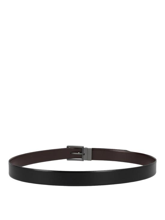 26SS 휴고보스 인터체인저블 버클 이탈리안 레더 리버시블 벨트 505587561027652E18 BLACK - HUGO BOSS
