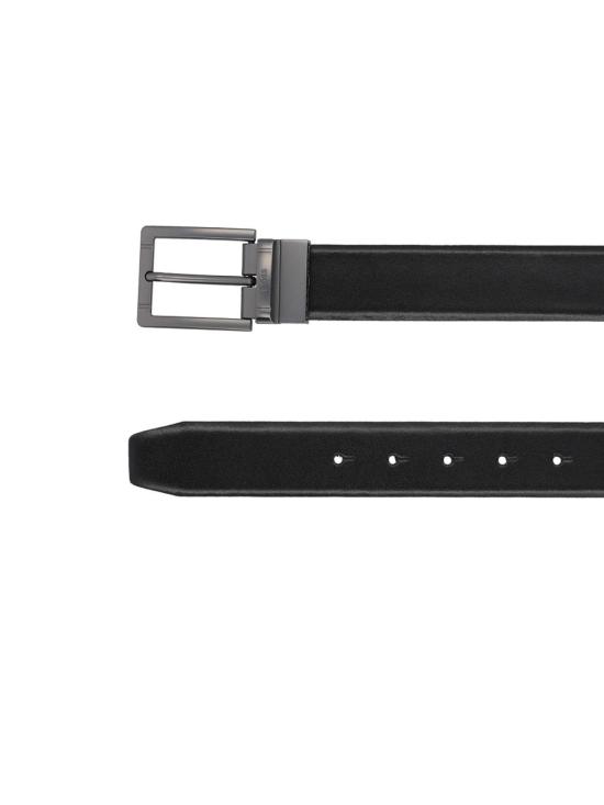 26SS 휴고보스 인터체인저블 버클 이탈리안 레더 리버시블 벨트 505587561027652E18 BLACK - HUGO BOSS