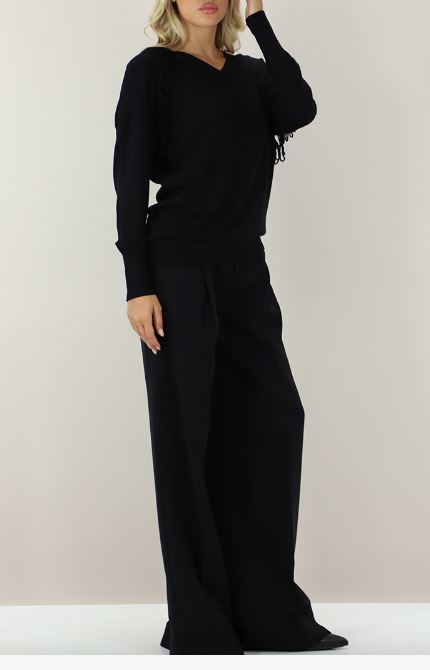 26FW 액티튜드 트윈세트 스웨터 262AP3012 S218550006 NERO - ACTITUDE TWINSET