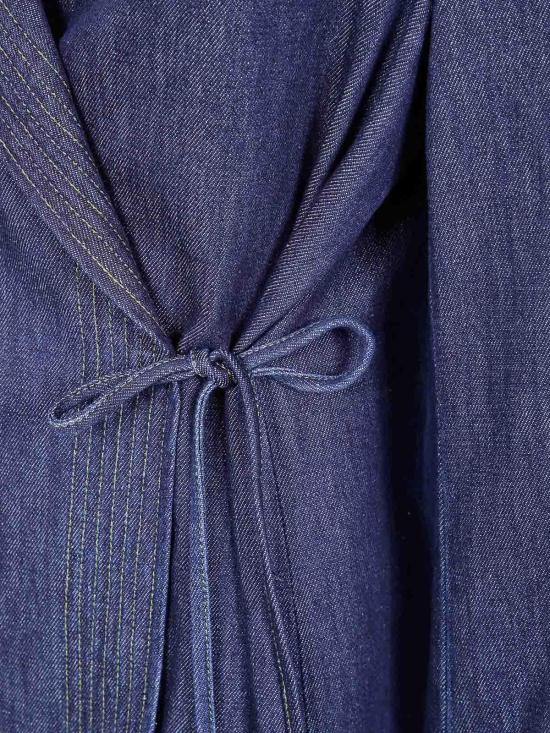 25FW 드리스 반 노튼 미디 원피스 25201026523815E15 Blue - DRIES VAN NOTEN