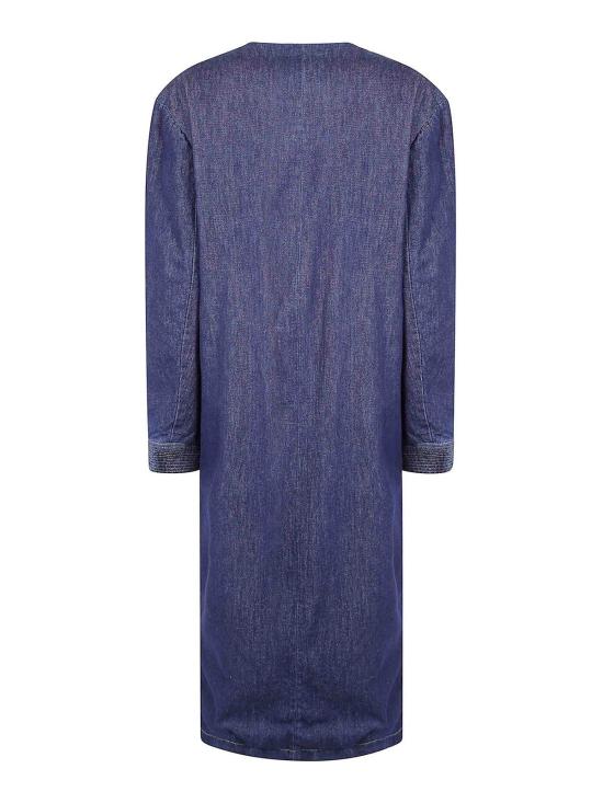 25FW 드리스 반 노튼 미디 원피스 25201026523815E15 Blue - DRIES VAN NOTEN
