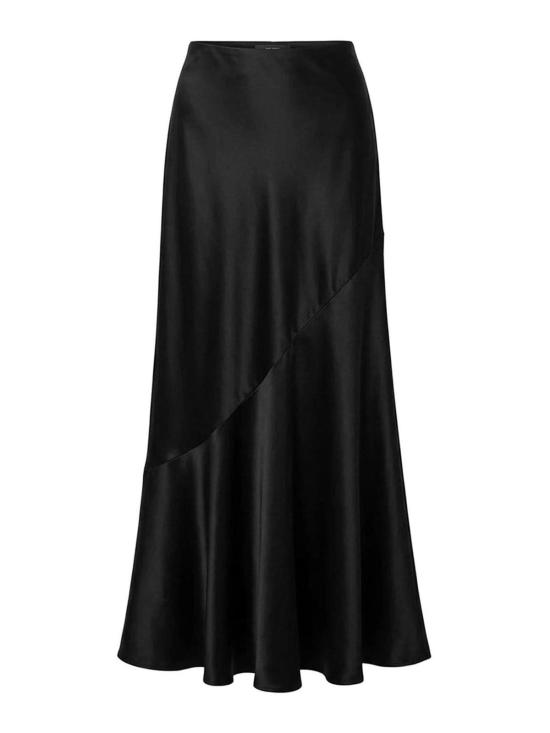 26SS 에르마노 설비노 롱 스커트 D482O354HKI95708 Black
