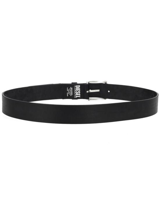 26SS 디젤 B-라인 트리티드 레더 벨트 X03737PR080H1669 BLACK - DIESEL