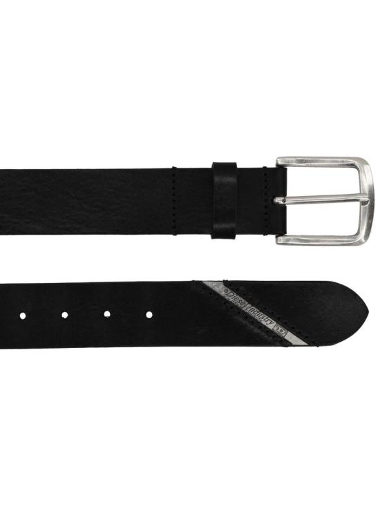 26SS 디젤 B-라인 트리티드 레더 벨트 X03737PR080H1669 BLACK - DIESEL