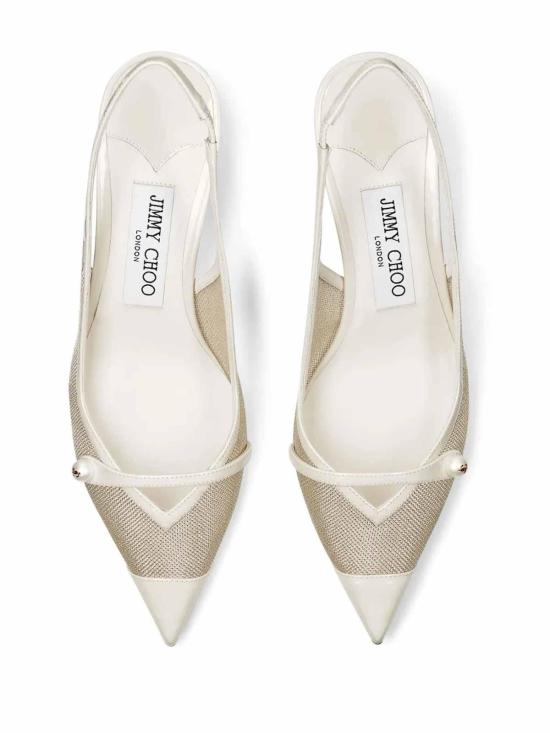 26FW 지미추 뮬/슬리퍼 J000164511LATTE White - JIMMY CHOO