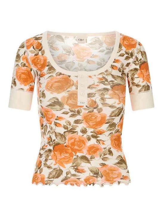 26SS 끌로에 반팔 티셔츠 CH26UJH5690992I Orange